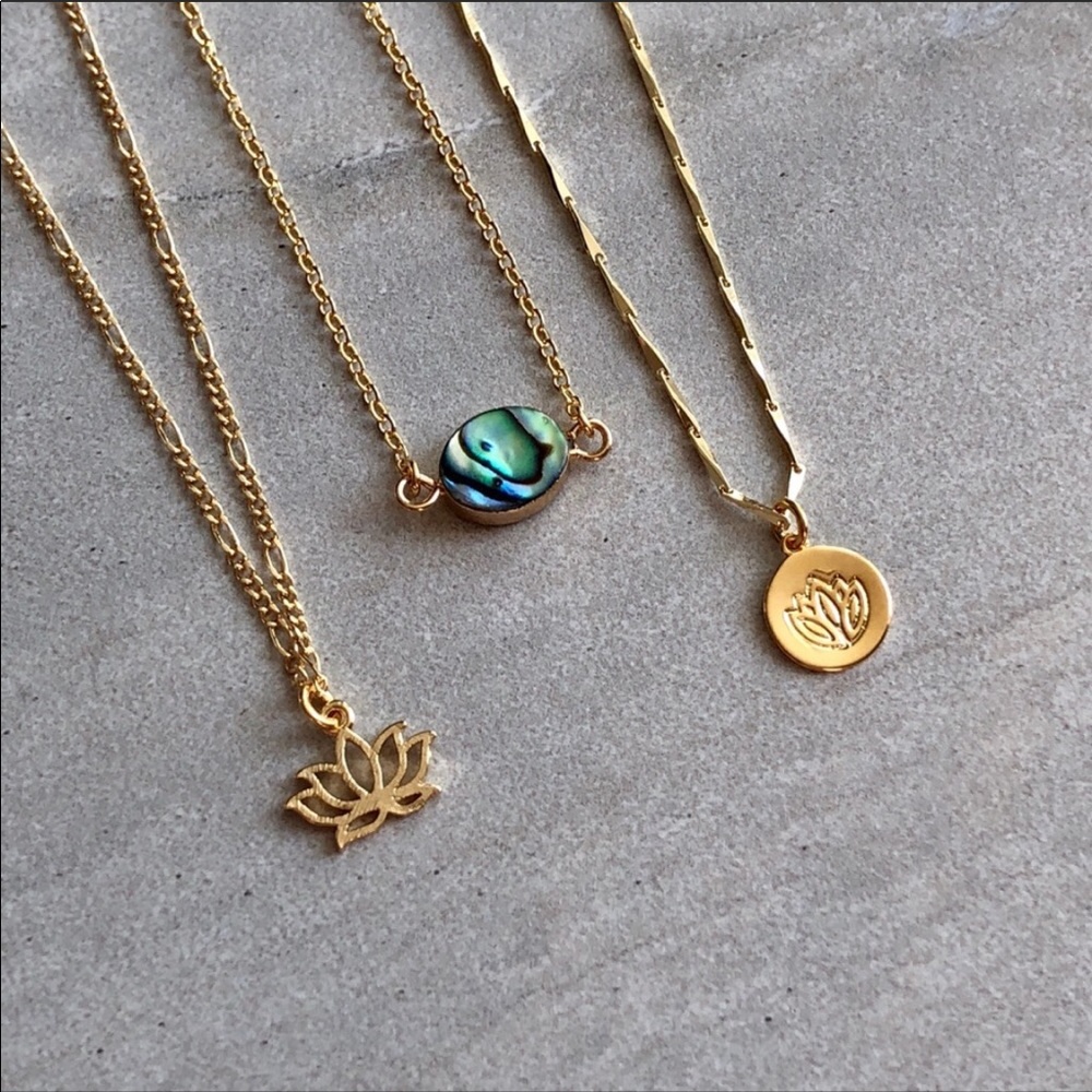 Delicate Lotus Flower Necklace